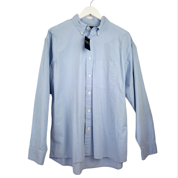 Abercrombie & Fitch NWT 90's Oversized Shirt Size Medium in Blue & White - Picture 1 of 11